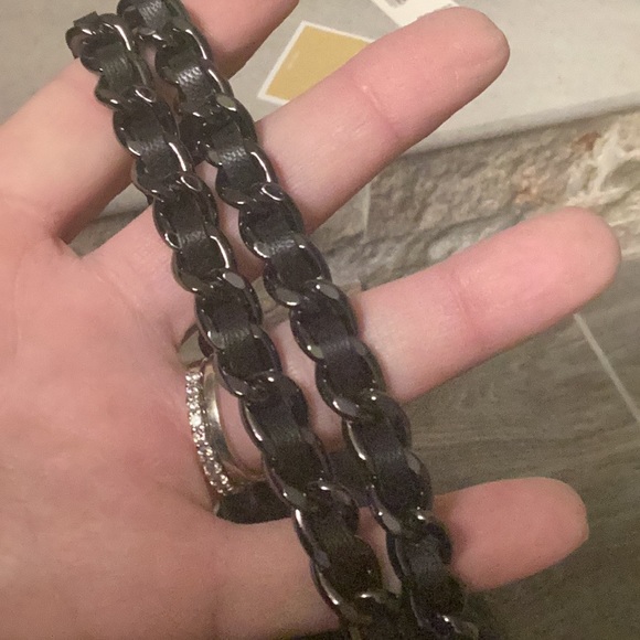 Michael Kors Rose Black Flap Purse - Picture 9 of 10